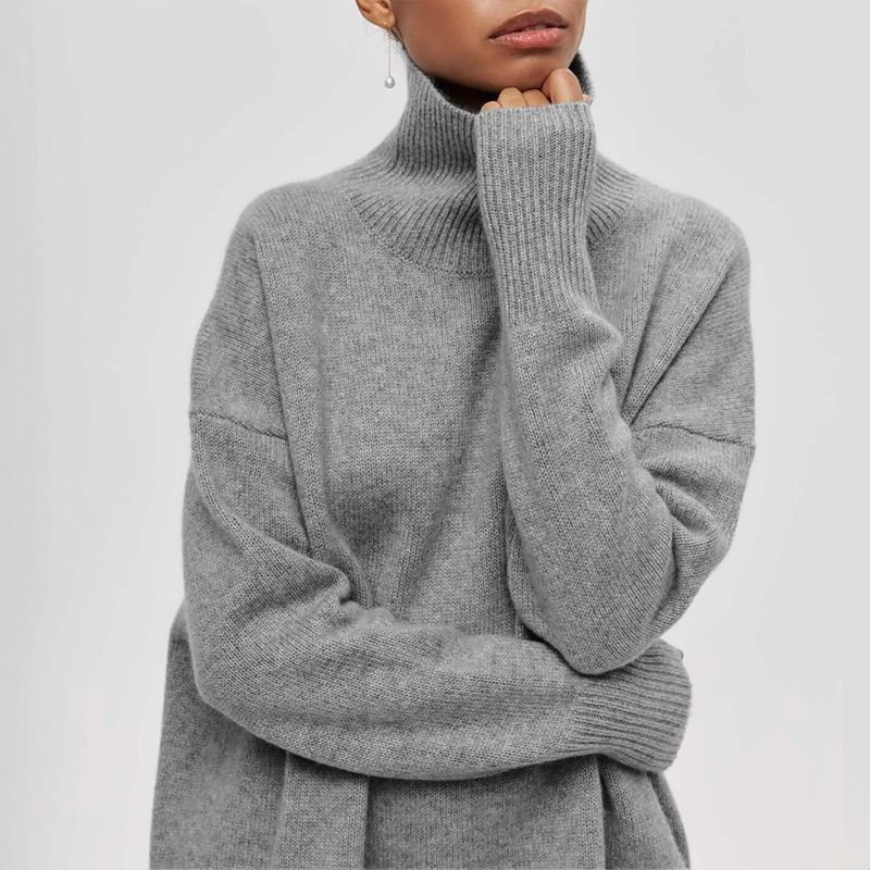 Damia | Cozy Chic Turtleneck Sweater in Camel
