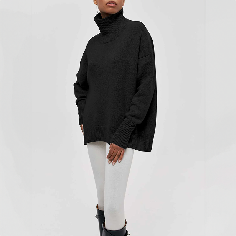 Damia | Cozy Chic Turtleneck Sweater in Camel