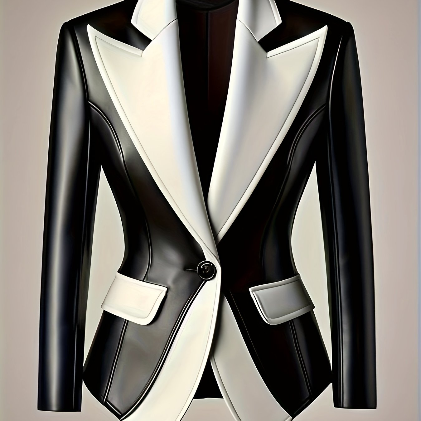 Darana – Women's PU Leather Jacket with Lapel Collar