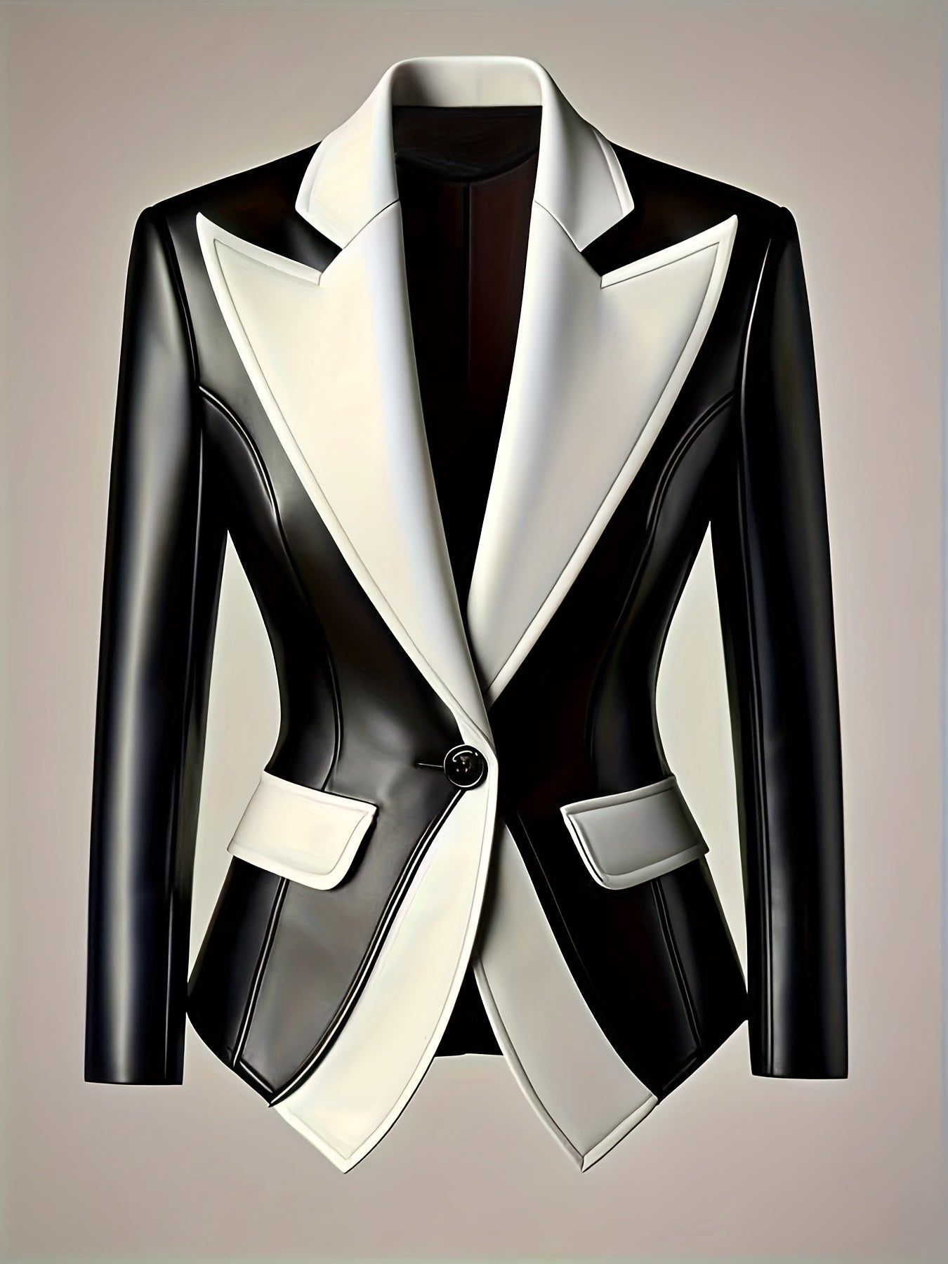 Darana – Women's PU Leather Jacket with Lapel Collar