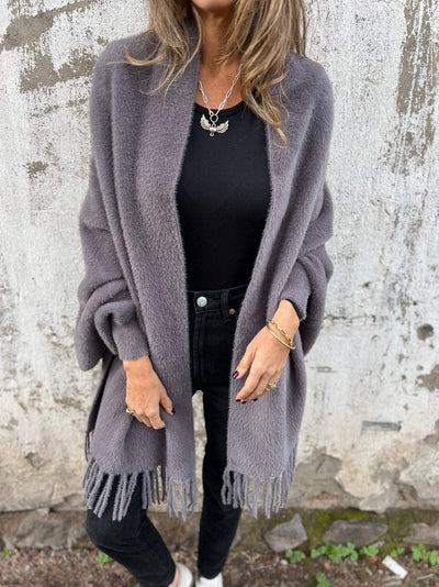 Brooke | Women's Jacket with Long Sleeves & Fashionable Fringes