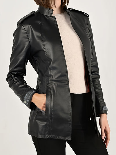 Harriet – Elegant Women's Jacket in Gothic Style with Zipper