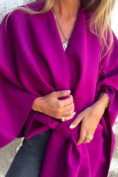 Leonie | Casual Cape Jacket with V-Neck