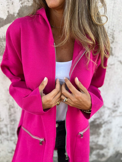 Jula | Cardigan with Zipper, Long Sleeves