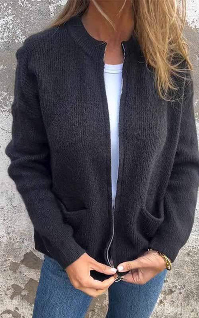 Regina - Cozy Zip Cardigan