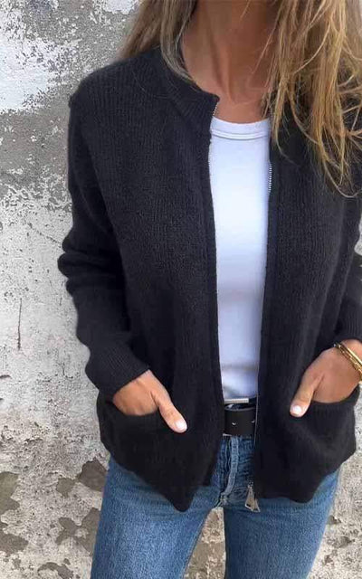 Regina - Cozy Zip Cardigan