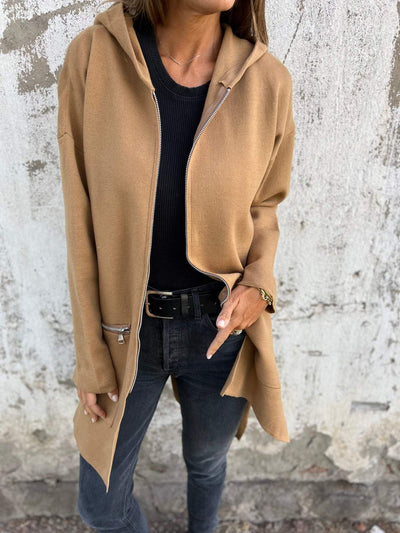 Jula | Cardigan with Zipper, Long Sleeves