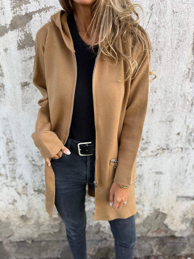 Jula | Cardigan with Zipper, Long Sleeves