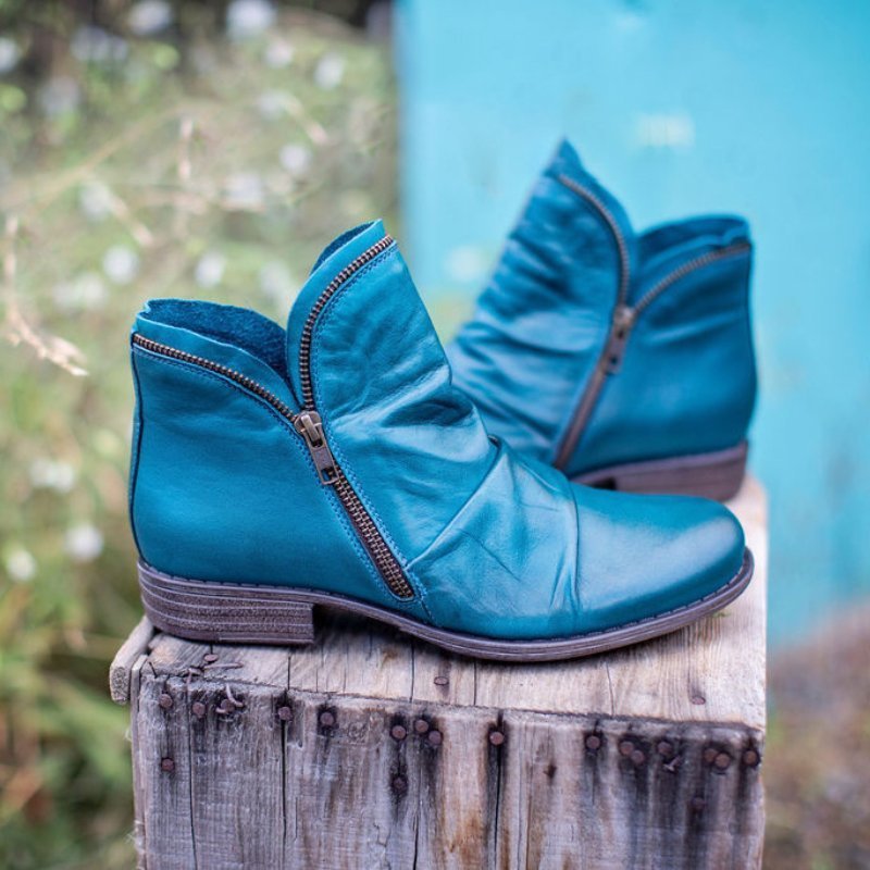 Viannele | Vegan Leather Boots with Zipper
